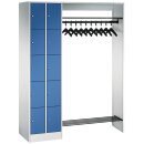 Garderobenanlage für 10 Personen, 2x5 Fächer,...