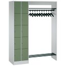 Garderobenanlage für 10 Personen, 2x5 Fächer,...