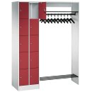 Garderobenanlage für 10 Personen, 2x5 Fächer,...