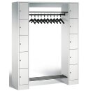 Garderobenanlage für 10 Personen, 2x5 Fächer,...