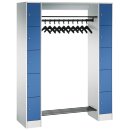 Garderobenanlage für 10 Personen, 2x5 Fächer,...