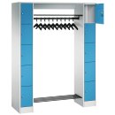 Garderobenanlage für 10 Personen, 2x5 Fächer,...