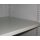 Einlegeboden für 800 mm breite Hängeschränke mit glatter Rückwand, 23 mm stark, inkl. 4 Bodenträgern, RAL 7035