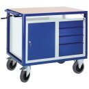 Tischwagen, höhenverstellbar, 1 Schrank, 4...