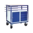 Tischwagen, höhenverstellbar, 1 Schrank, 4...