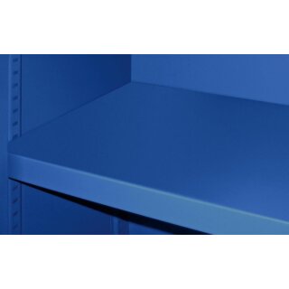 Einlegeboden für Schrankbreite 1200 mm, Schranktiefe 500 mm, 30 mm stark, inkl. 4 Bodenträgern, RAL 5010