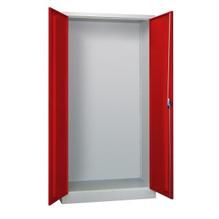 Werkzeugschrank, Vollblechtüren, ohne Einrichtung, BxTxH 1000x500x1950 mm, RAL 7035/3000