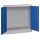 Werkzeugschrank, Vollblechtüren, ohne Einrichtung, BxTxH 1000x500x1000 mm, RAL 7035/5010