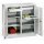 Werkzeugschrank, Vollblechtüren, einz. abschl.bar, Mitteltrennwand, 2 Böden, 2 Schubl. 75 mm, BxTxH 1000x500x1000 mm, RAL 7035/5010