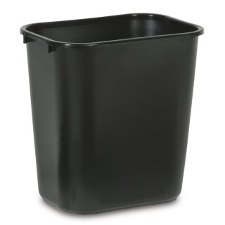 Papierkorb, PE, Volumen 39 l, BxTxH 387x279x508 mm, schwarz