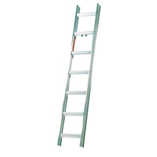 Dachleiter, Alu natur, 7 Sprossen, Länge 1950 mm, Gewicht 3,5 kg