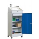 Stehpult fahrbar, BxTxH 500x500x1000/1330 mm, 2...