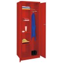 Kleider-Wäscheschrank mit Sockel, mittig Trennw.,...
