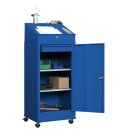 Stehpult fahrbar, BxTxH 500x500x1000/1330 mm, 2...