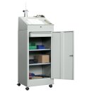 Stehpult fahrbar, BxTxH 500x500x1000/1330 mm, 2...