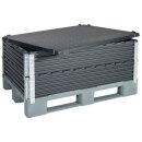 Aufsatzrahmen-Deckel ABS-RE-schwarz, BxTxH 1000x1200x45...