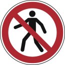 Verbotsschild, Für Fußgänger verboten,...