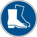 Gebotsschild, Fußschutz benutzen, Kunststoff,...