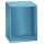 Aufsatzschrank für Flügeltüren, BxTxH 717x572x1000 mm, RAL 5012, passend zu Schubladenschrank 36x27 E