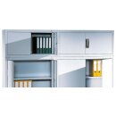 Flügeltüren-Aufsatzschrank, BxTxH 930x400x500 mm, RAL 7035/5012