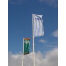 GFK-Fahnenmast m.drehb. Ausleger 1,2 m, m. Kippbeschlag,...