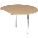 Anbautisch, rund, BxTxH 1200x1047x680-820 mm,...