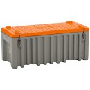 Materialbox, Polyethylen, grau/orange, Volumen 250 l,...