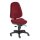 Bürodrehstuhl, Gr.M, Sitz-BxTxH 460x440x430-530 mm, Lehnenh. 560-610 mm, Punkt-Synchronm., Lendenwirbelstütze, Bandscheibensitz, Bezug bordeaux