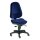 Bürodrehstuhl, Gr.L, Sitz-BxTxH 460x440x430-530 mm, Lehnenh. 560-610 mm, Punkt-Synchronm., Lendenwirbelstütze, Bandscheibensitz, Bezug dunkelblau