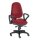 Bürodrehstuhl, Gr.XL, Sitz-BxTxH 460x440x430-530 mm, Lehnenh. 560-610 mm, Punkt-Synchronm., Lendenwirbelstütze, Bandscheibensitz, Bezug bordeaux