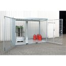 Gasflaschen-Depot, feuerverzinkt, mit Dach u....
