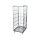 Rollbox, 3-seitig, Nutzhöhe 1650 mm, LxBxH 810x720x1850 mm, Bodenplatte aus Stahl, verzinkt