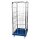 Rollbox, 4-seitig (1 Tür), Nutzhöhe 1460 mm, LxBxH 810x720x1640 mm, Bodenplatte aus HDPE, RAL 5010 enzianblau