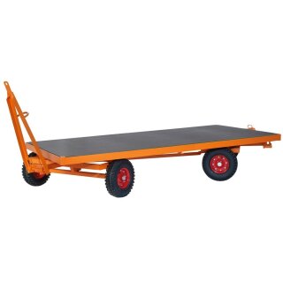 Industrieanhänger, 2-Achs-Drehschemellenkung, Ladefläche LxB 2000x1000 mm, Traglast 3000 kg, Vollgummibereifung