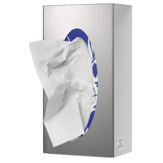 Edelstahl Wandspender, 1-fach für Handschuhboxen, geschlossen, 250x130x80 mm, inkl. Befestigungsmaterial