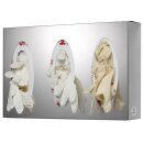 Edelstahl Wandspender, 3-fach für Handschuhboxen,...
