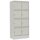 Elektro-Fächerschrank, BxTxH 810x582x1795 mm, 8 Fächer, Abteil-BxH 400x400 mm, RAL 7035 lichtgrau