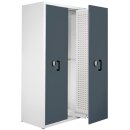 Auszugschrank, 2 Vertikalauszüge mit 2 Lochplatten,...