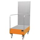 Auffangwanne mit Lochplatte, 3 mm Stahlblech, RAL 2000,...