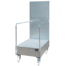 Auffangwanne mit Lochplatte, 3 mm Stahlblech,...