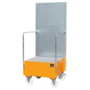 Auffangwanne mit Lochplatte, 3 mm Stahlblech, RAL 2000,...