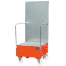 Auffangwanne mit Lochplatte, 3 mm Stahlblech, RAL 3000,...