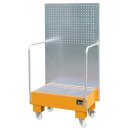 Auffangwanne mit Lochplatte, 3 mm Stahlblech, RAL 2000,...