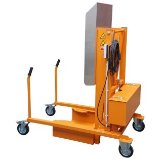 Mülltonnen-Kippstation, elektrohydraulisch, 230 V, LxBxH 1570x880x1720 mm, RAL 2000 orange