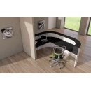 Design-Theke, BxTxH 2600/1800x800x1100 mm, gebogen,...