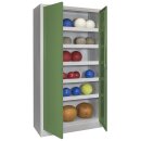 Ballschrank m. Vollblech Flügeltüren, BxTxH...