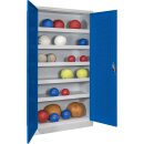 Ballschrank m. Lochblech Flügeltüren, BxTxH...
