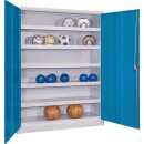 Ballschrank m. Lochblech Flügeltüren, BxTxH...