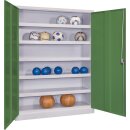 Ballschrank m. Lochblech Flügeltüren, BxTxH...