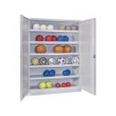 Ballschrank m. Lochblech Flügeltüren, BxTxH...